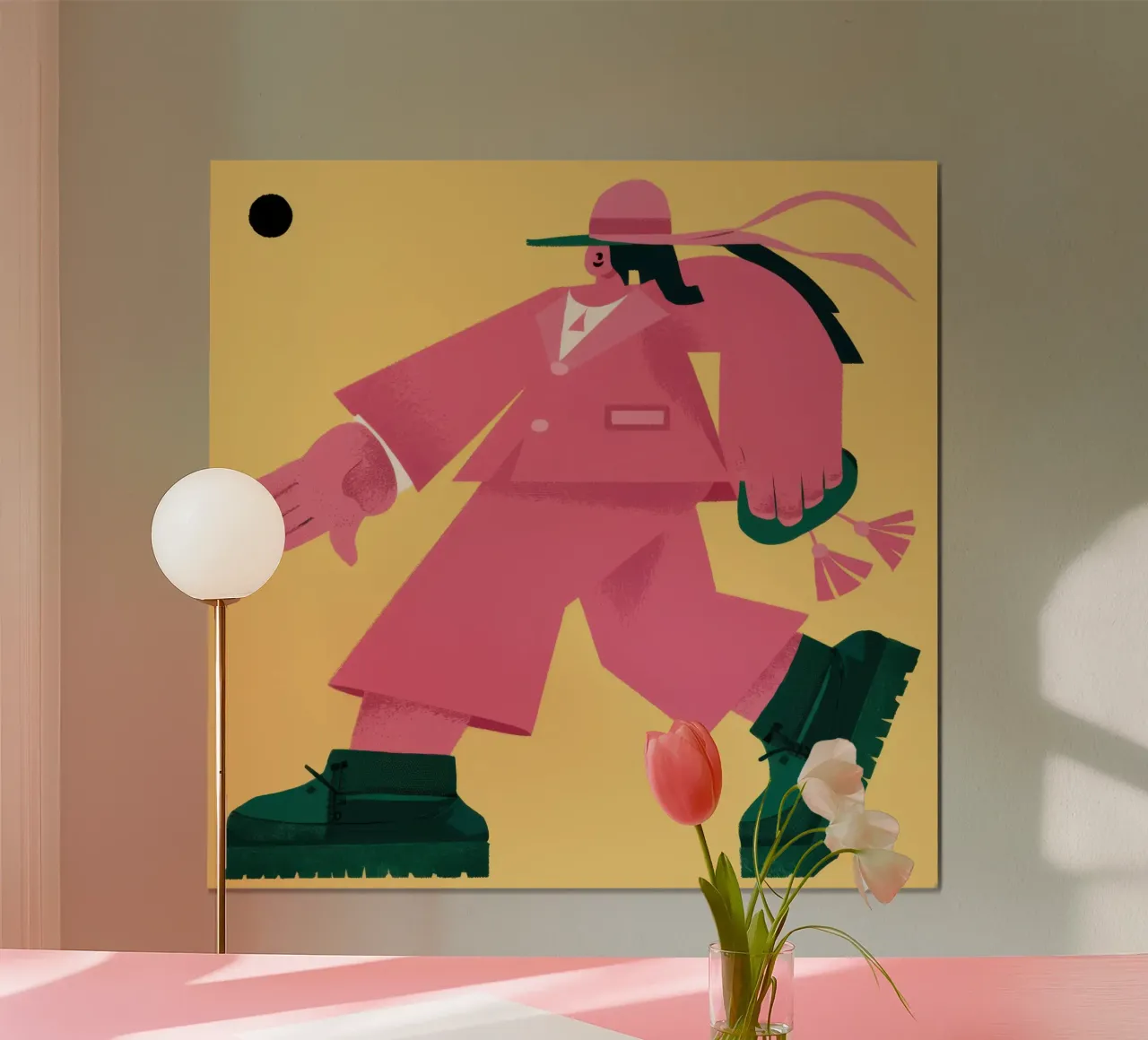 Streetwear Pink Poise hahnemühle by Veil Maya