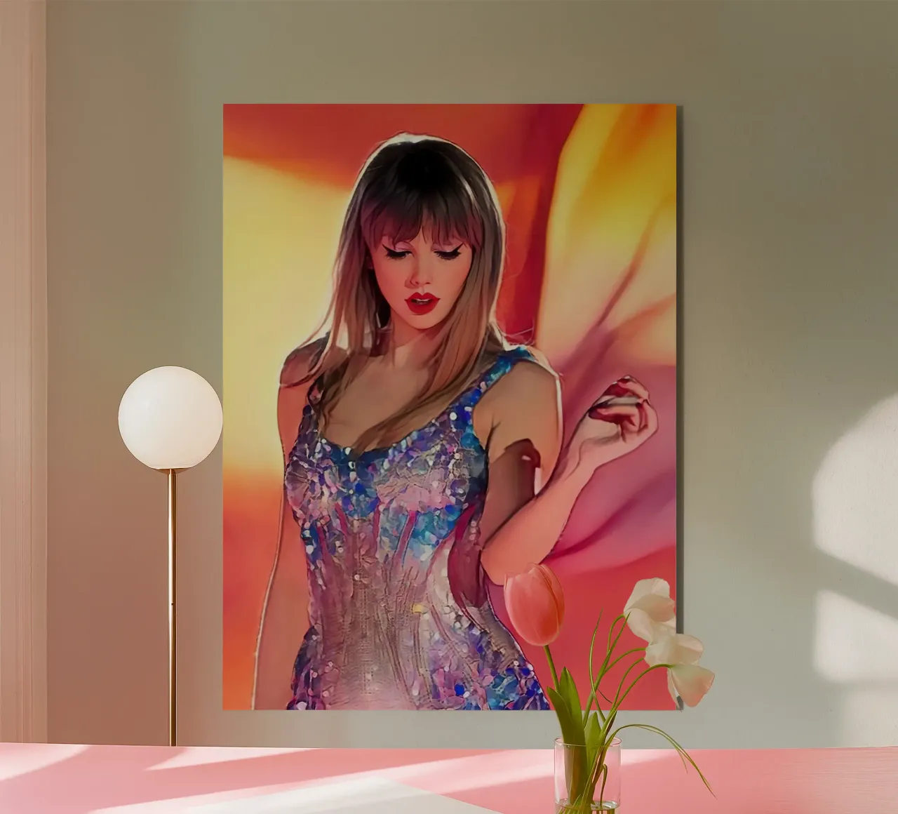Taylor Swift Wallpaper alluminio dibond da Musadad Shop