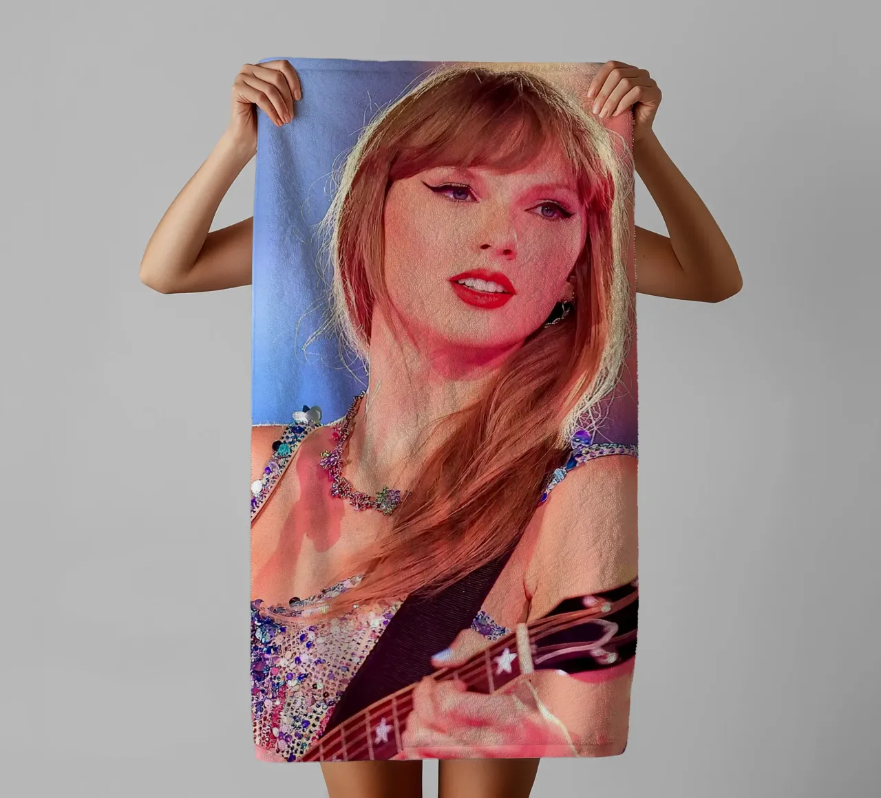 Taylor Swift Guitar asciugamano da bagno da Musdadad Shop