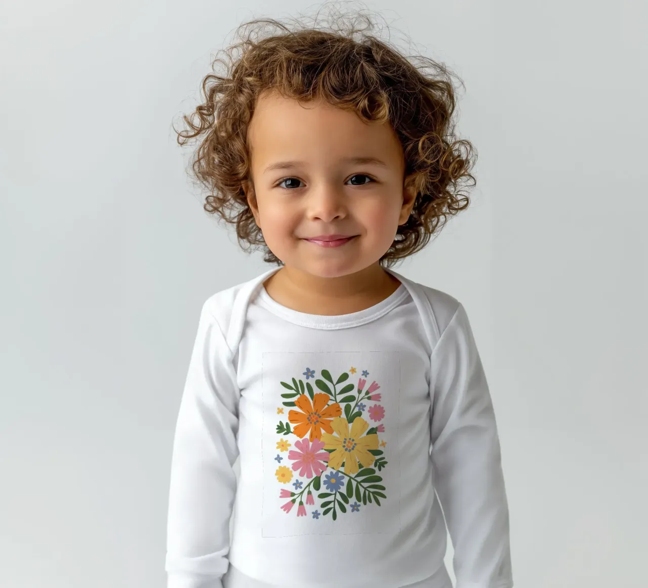 Simplicity Joyful Posy body neonato maniche lunghe da Prism Ritual