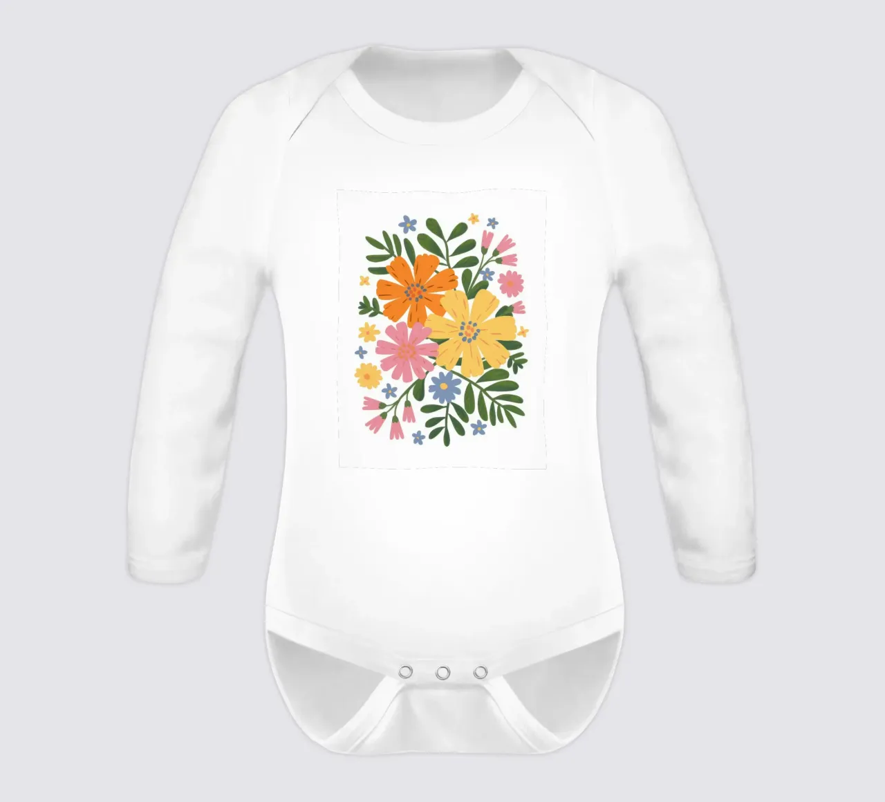 Simplicity Joyful Posy body neonato maniche lunghe da Prism Ritual