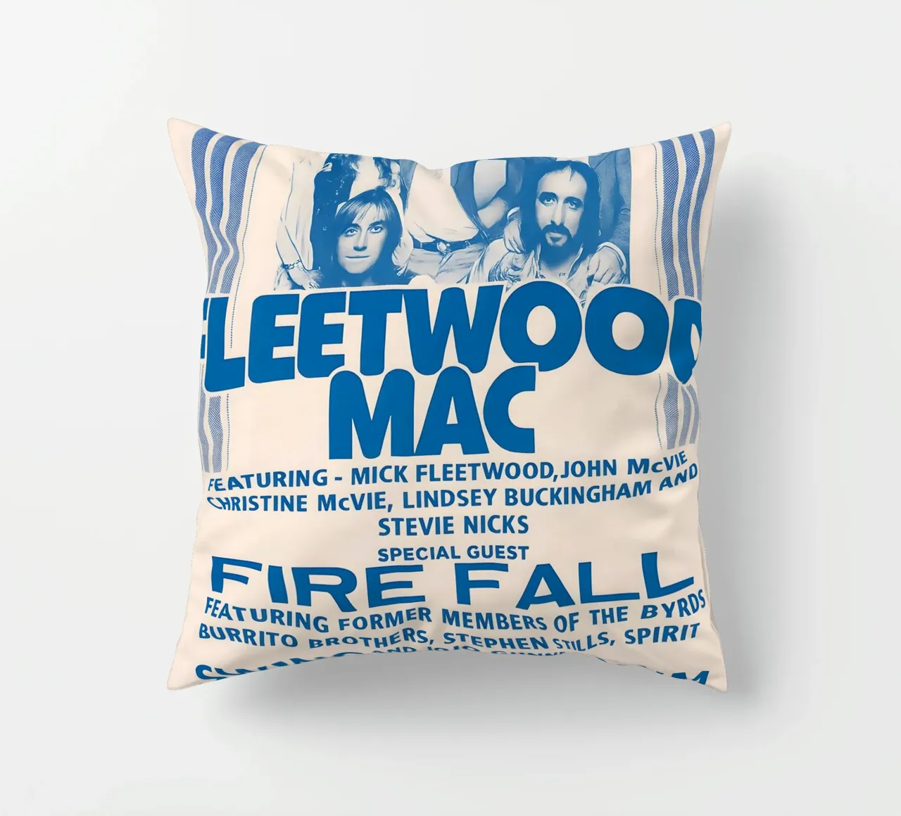 Fleetwood Mac and Fire Fall in San Bernardino California cuscino da DGUnder