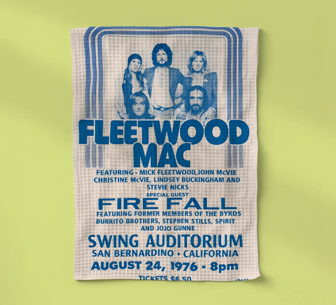 Fleetwood Mac and Fire Fall in San Bernardino California canovaccio da cucina da DGUnder