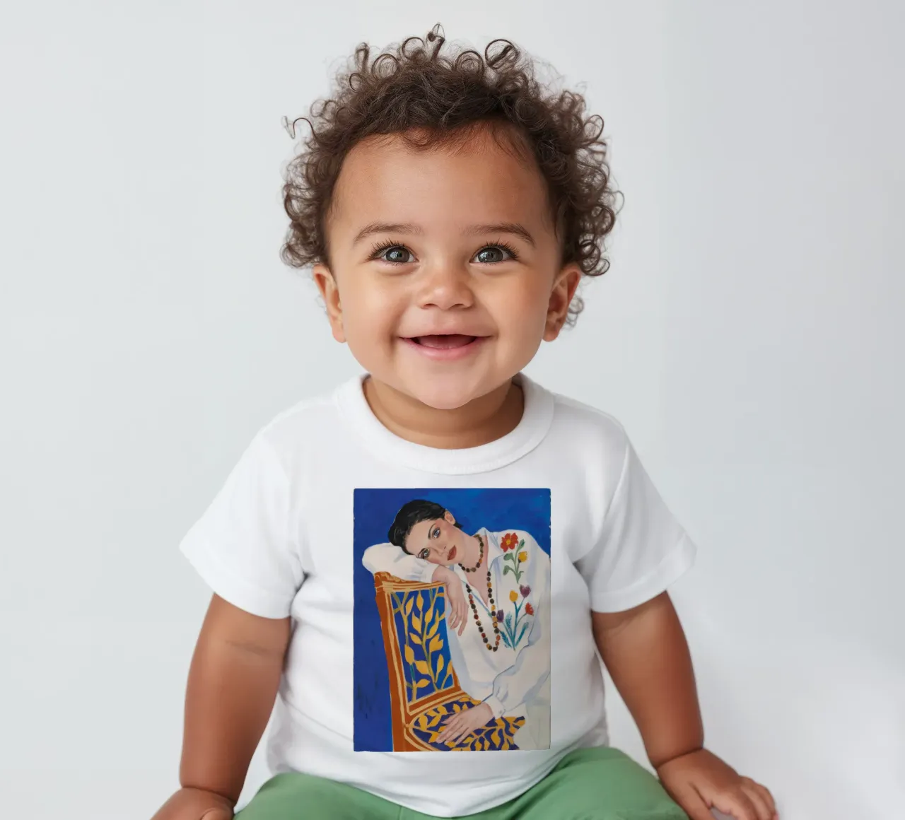 Bohemian Artist Repose baby t-shirt by Veil Maya