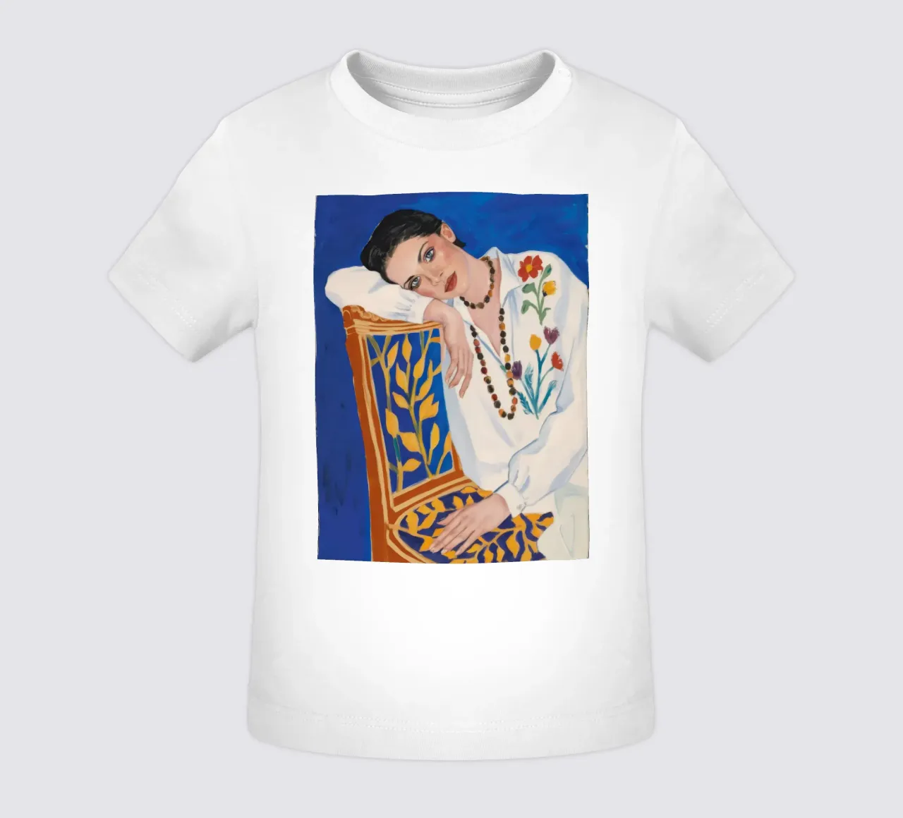 Bohemian Artist Repose baby t-shirt by Veil Maya