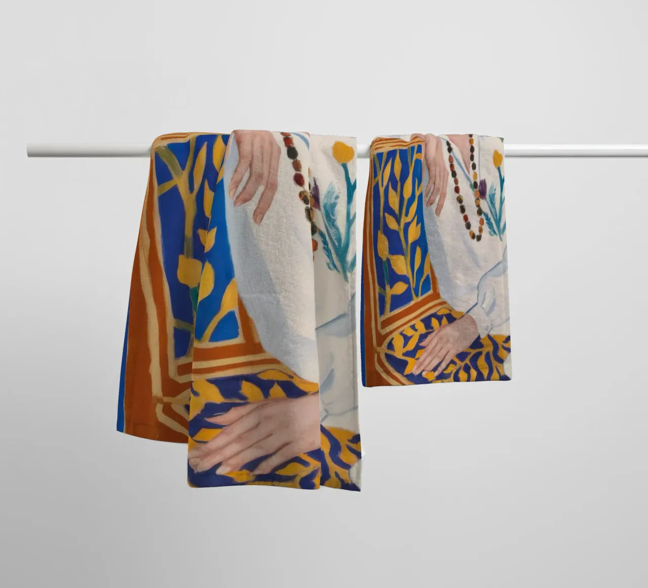 Artista boemo in riposo asciugamano da bagno da Veil Maya