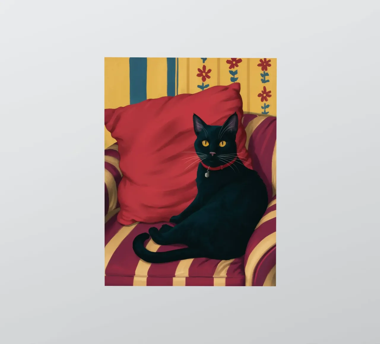 Re felino di velluto adesivo da Prism Ritual