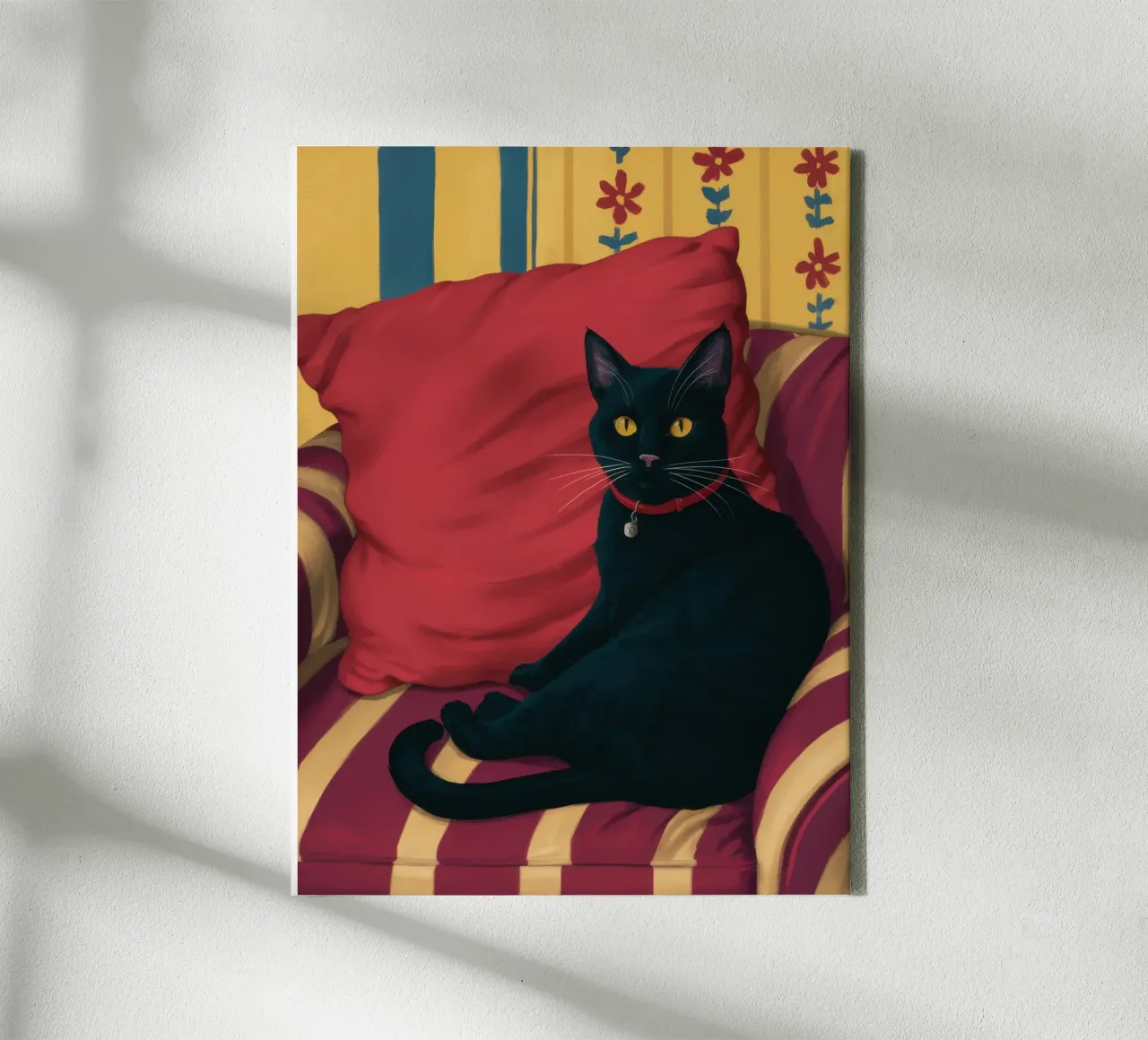Re felino di velluto tela da Prism Ritual