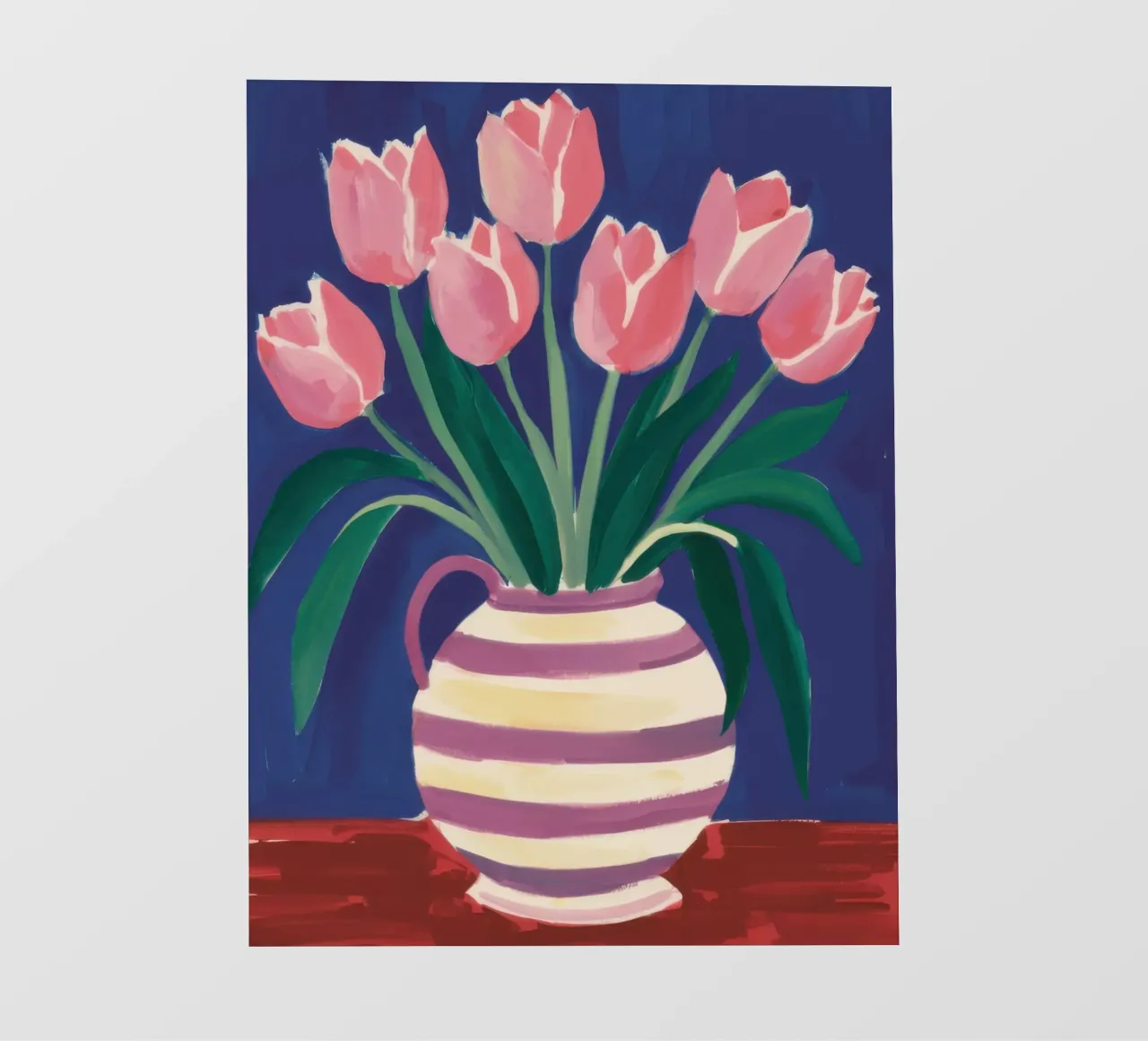 Eleganza dei tulipani a righe telo in pvc da Flock Reverie