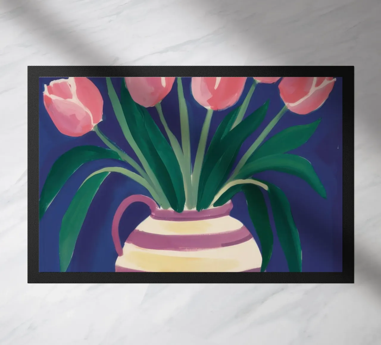 Eleganza dei tulipani a righe zerbino da Flock Reverie