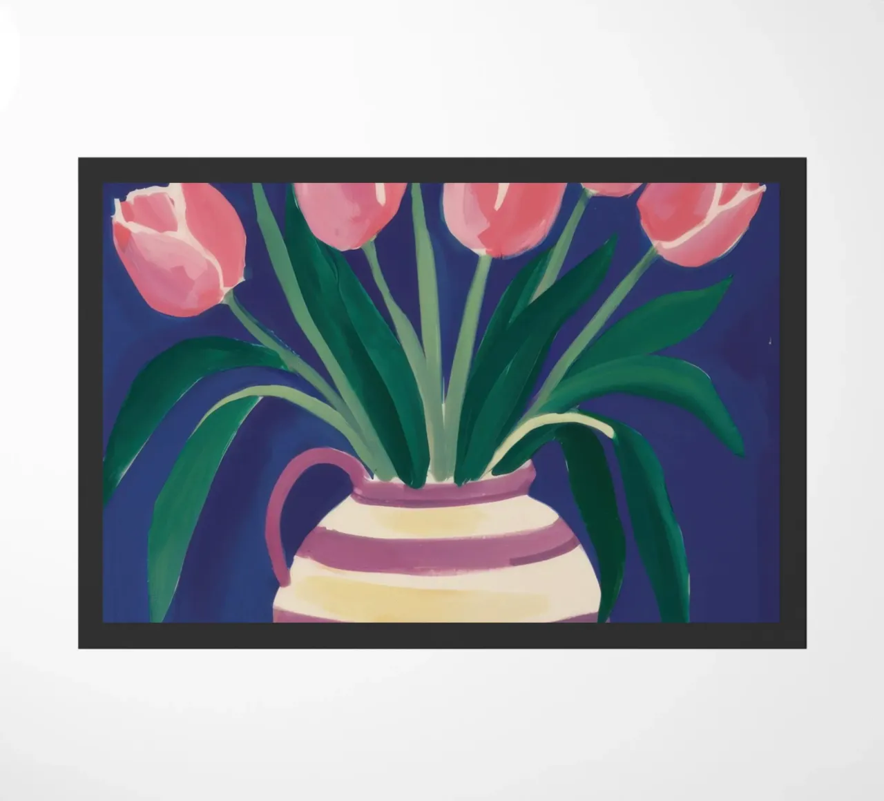 Eleganza dei tulipani a righe zerbino da Flock Reverie
