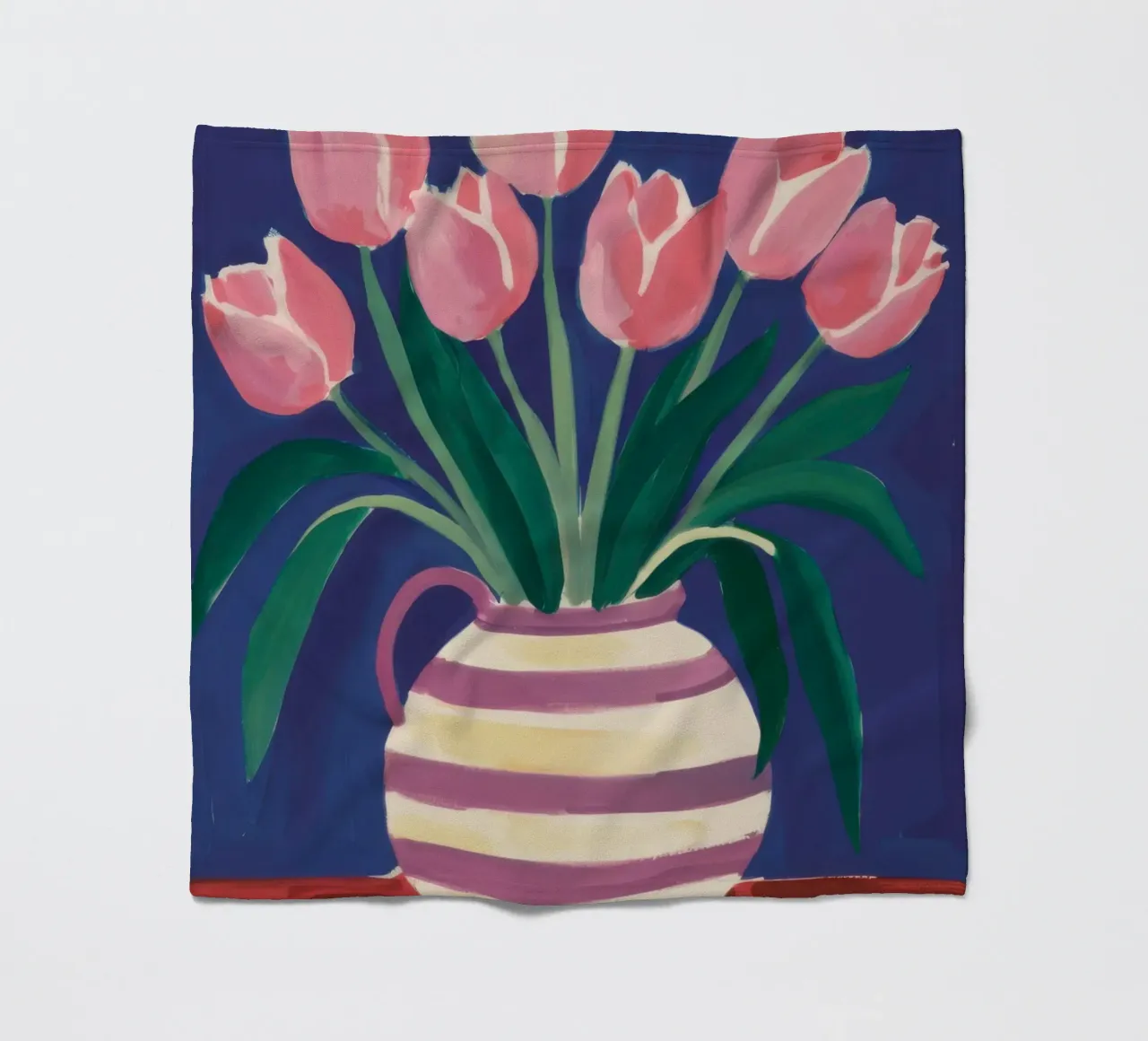 Eleganza dei tulipani a righe coperta in pile da Flock Reverie