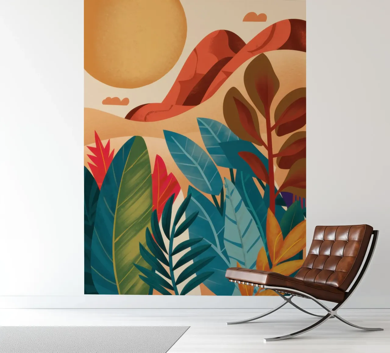 Ochre Abstract Horizon photo wallpaper by Prism Ritual