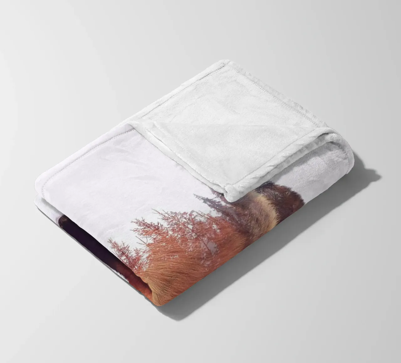 Winter Fox coperta in pile da pegessert