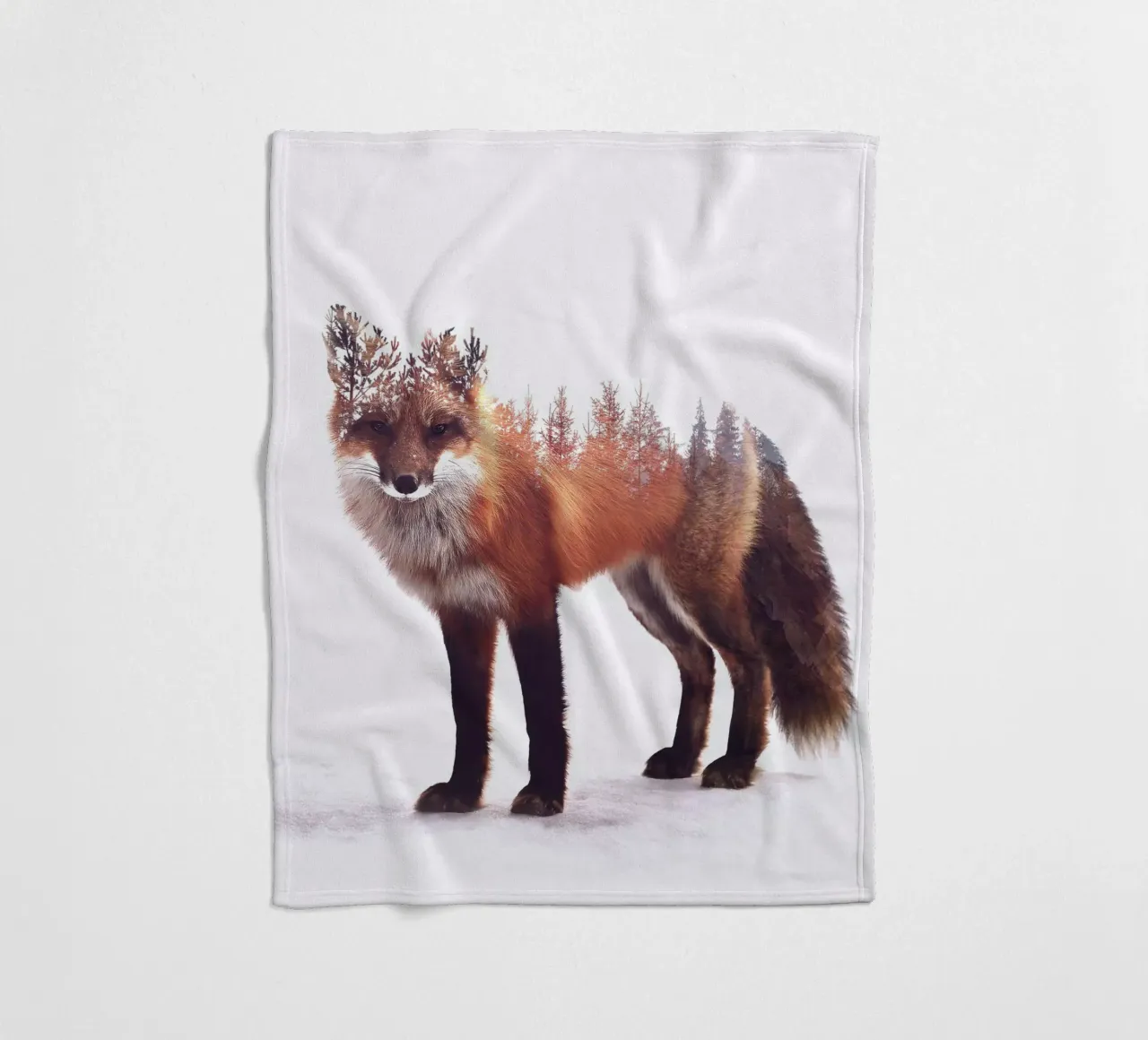 Winter Fox coperta in pile da pegessert