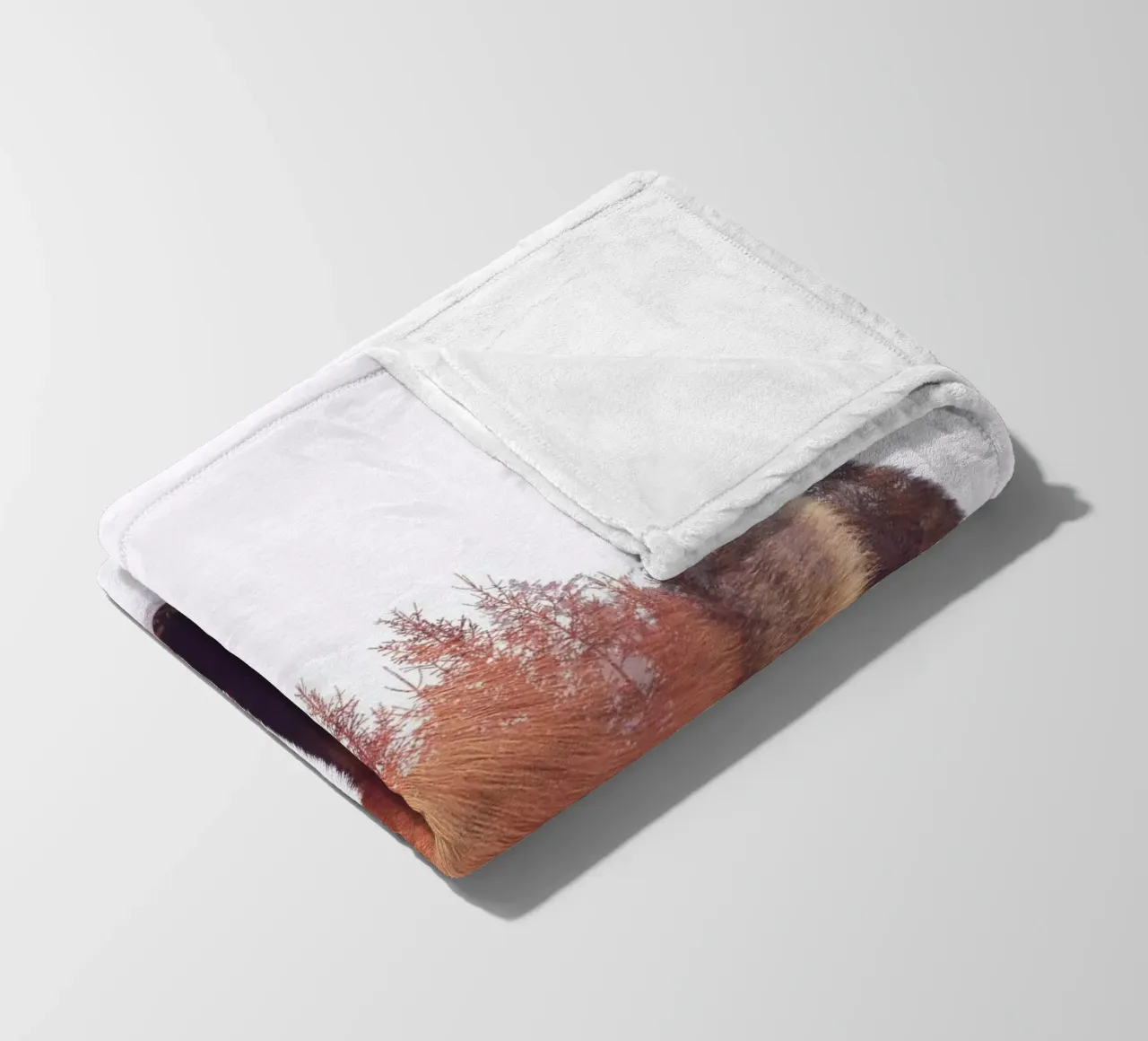 Winter Fox coperta in pile da pegessert