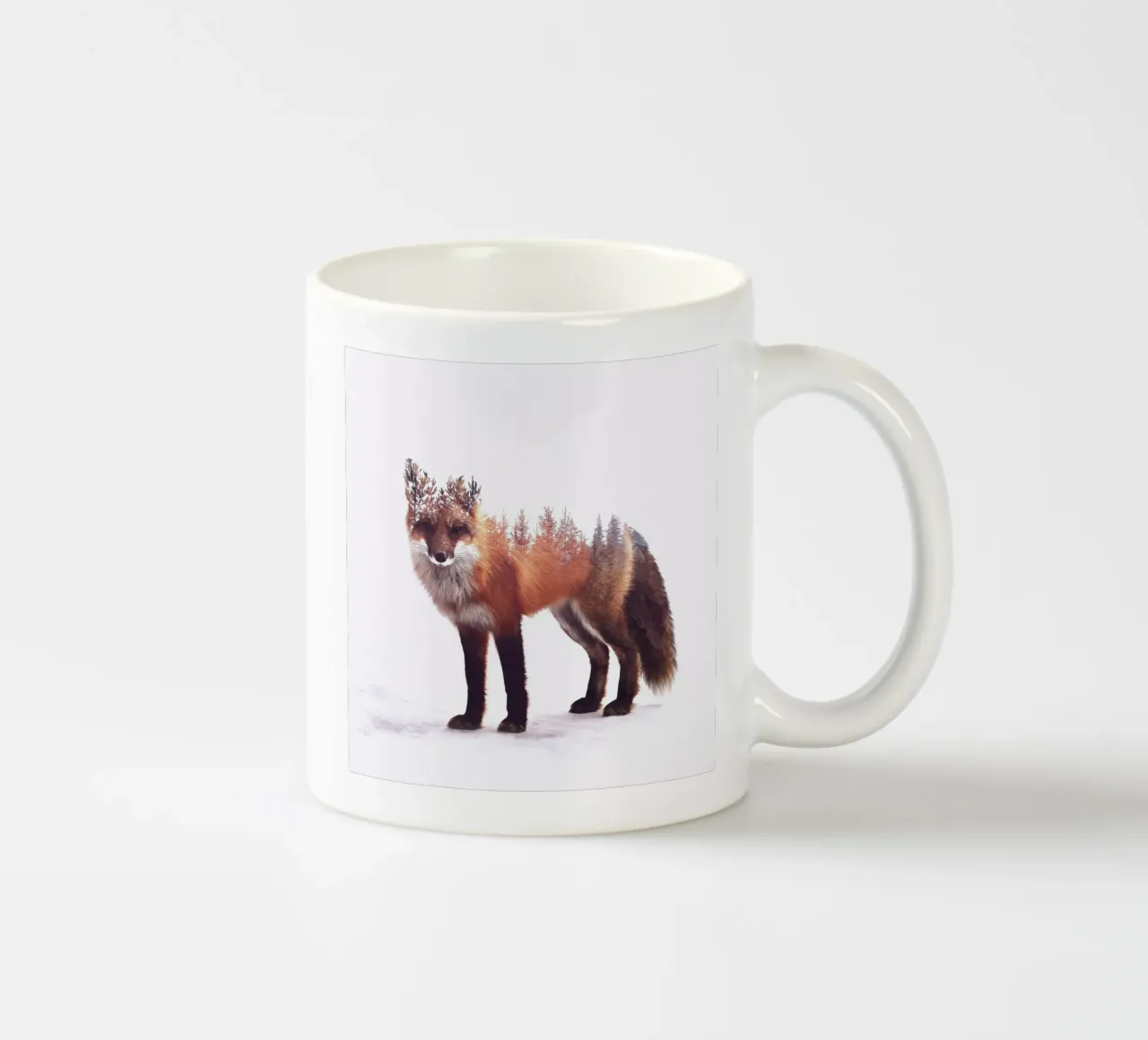 Winter Fox tazza in ceramica da pegessert