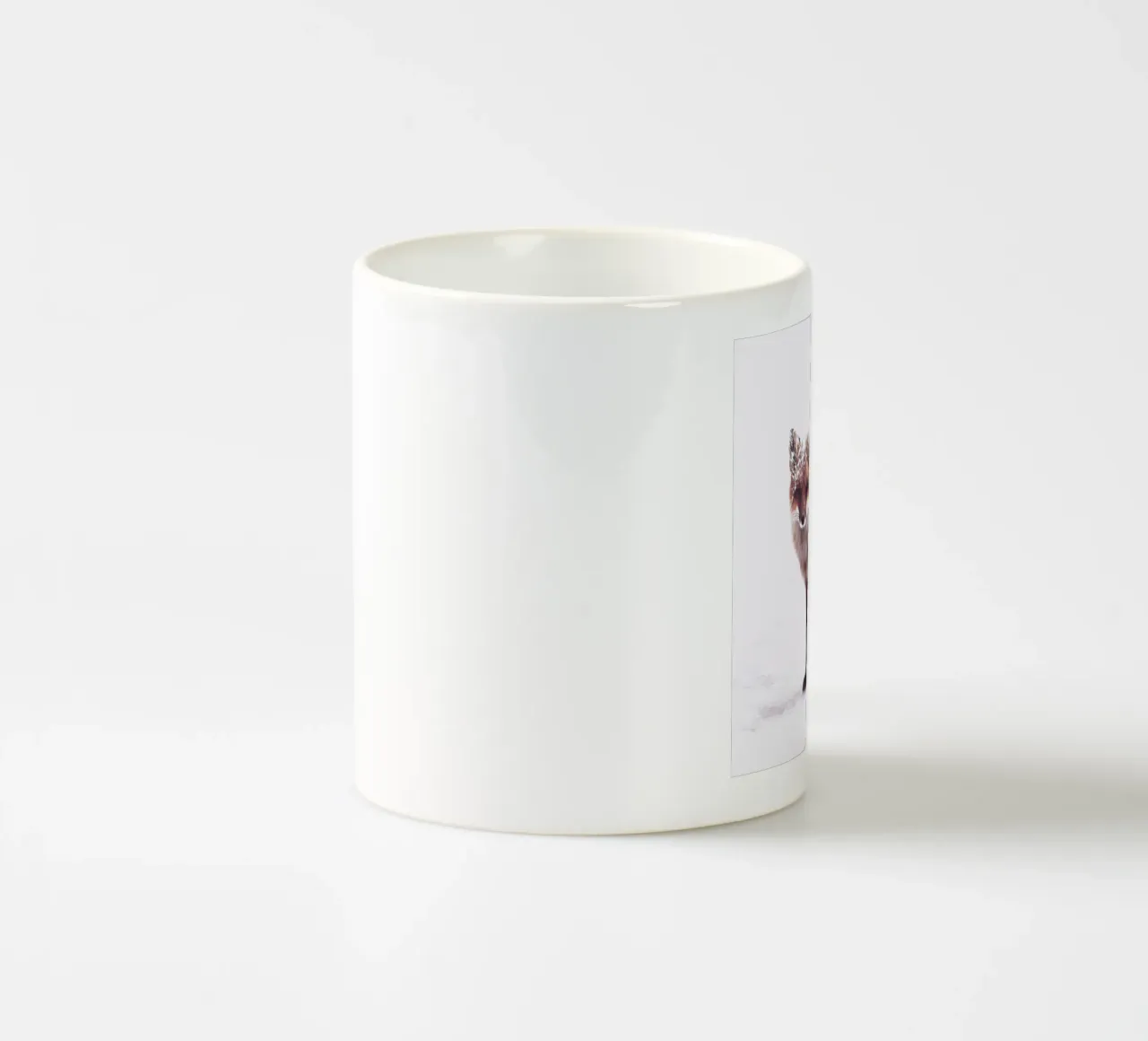 Winter Fox tazza in ceramica da pegessert
