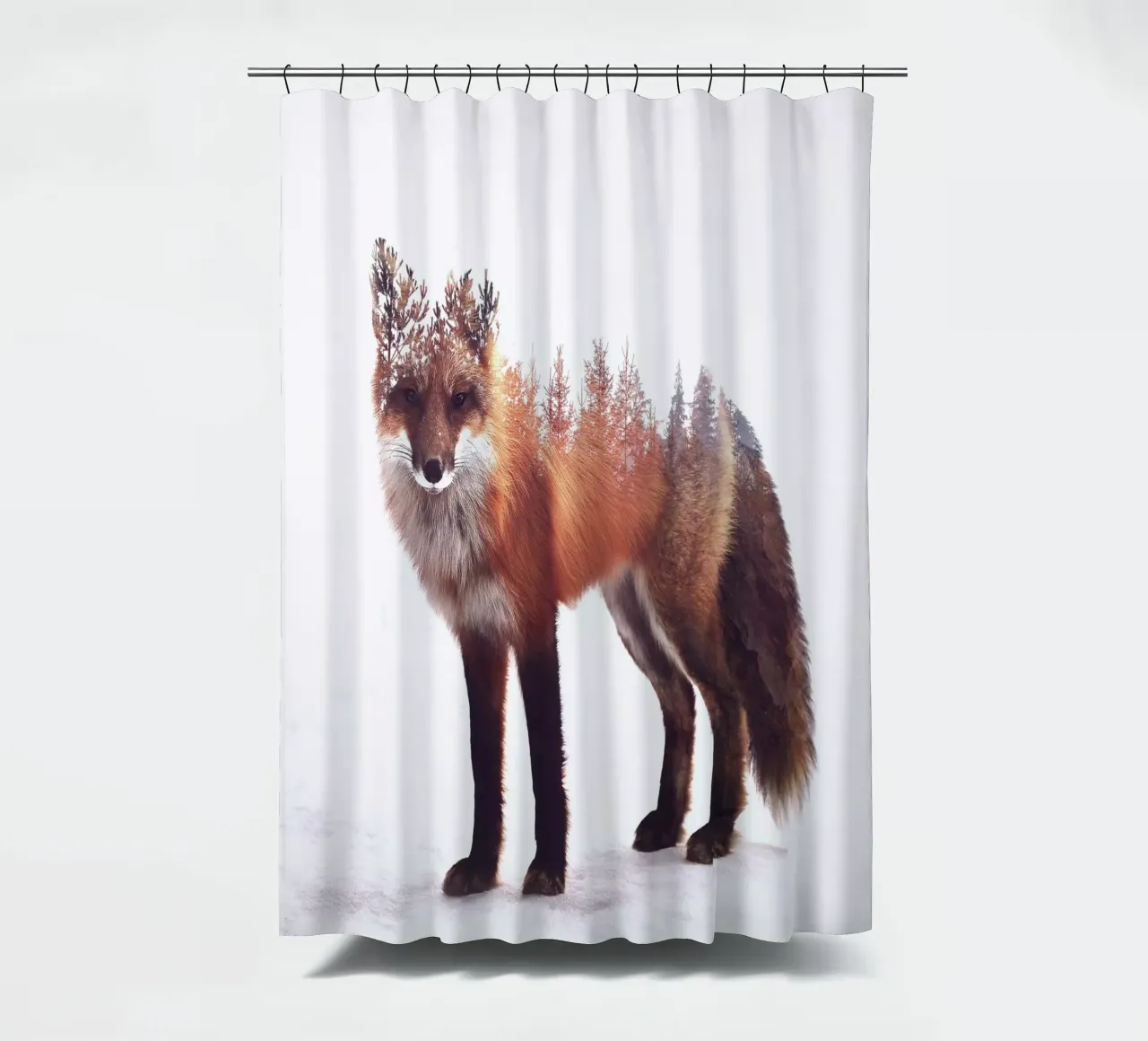 Winter Fox tenda da doccia da pegessert
