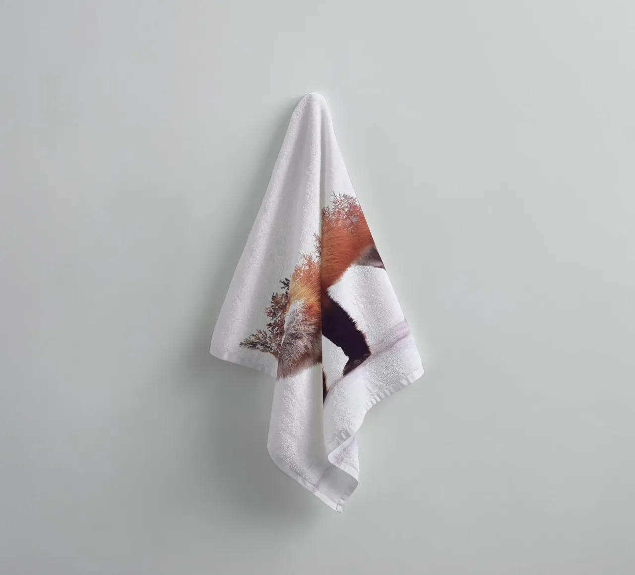Winter Fox asciugamano da bagno da pegessert
