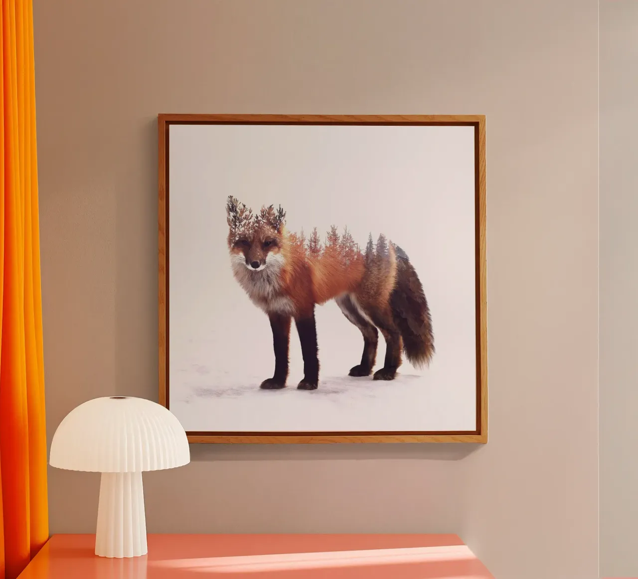 Winter Fox plexiglass da pegessert