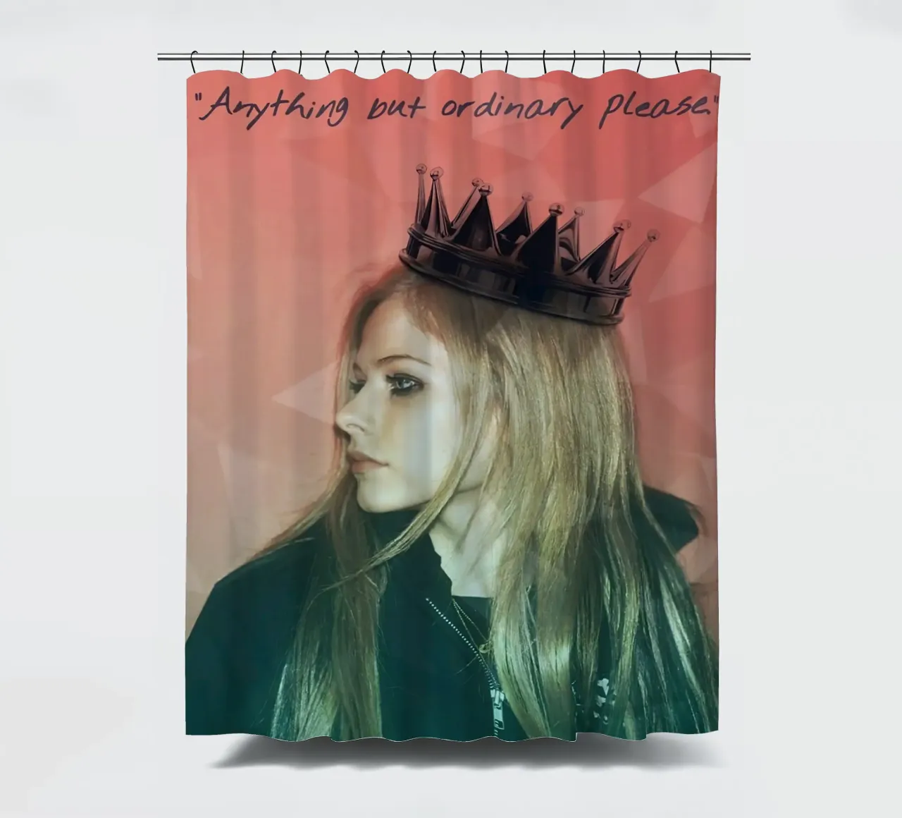 Avril Lavigne shower curtain by Musadad Shop