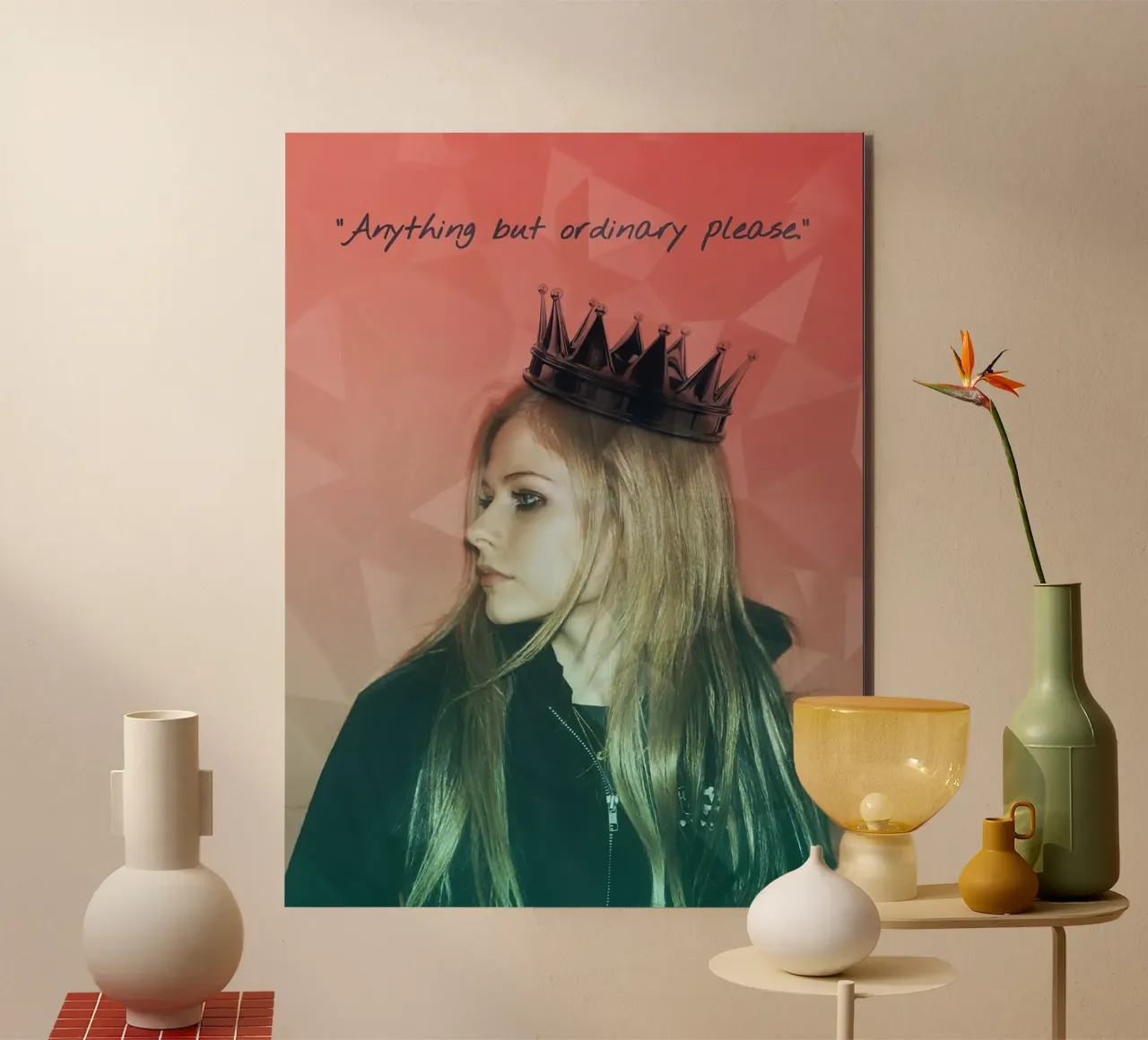 Avril Lavigne alluminio dibond da Musadad Shop