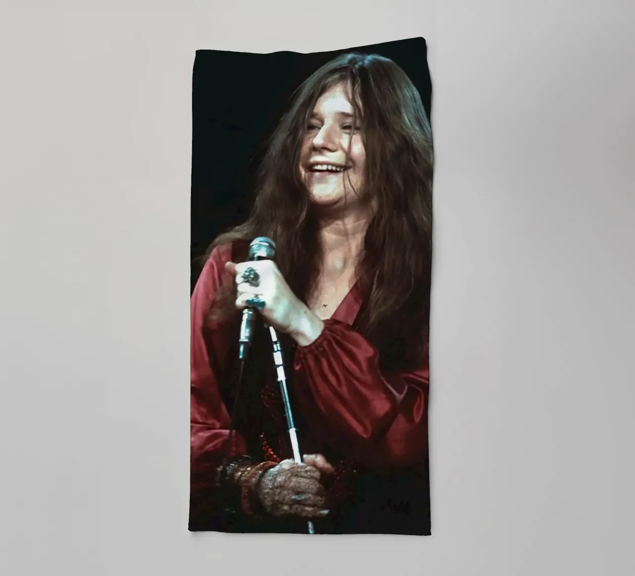 Janis Joplin Vintage Wallpaper towel by Musadad Shop