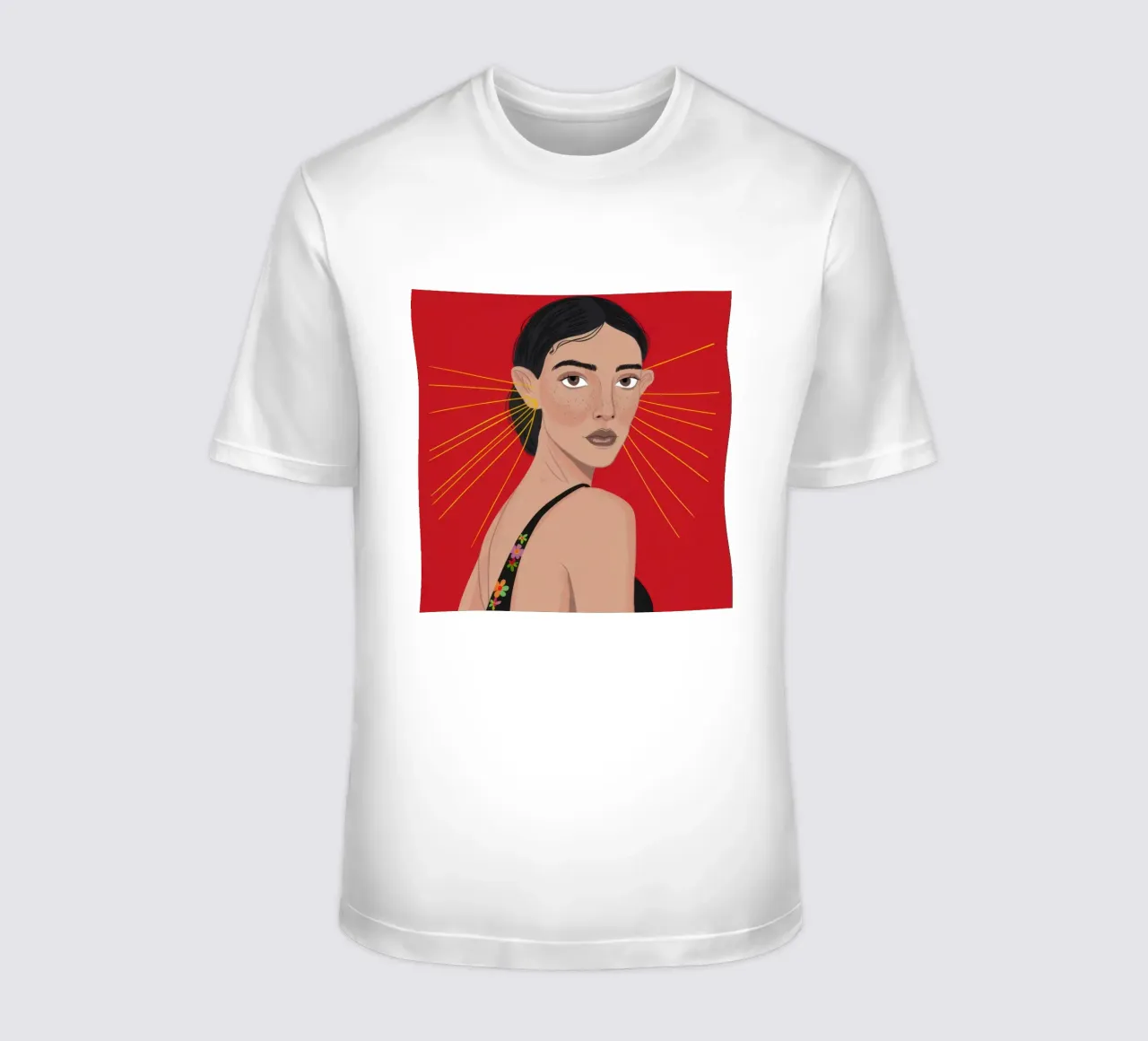 Intensità dello sguardo radiante t-shirt da Veil Maya