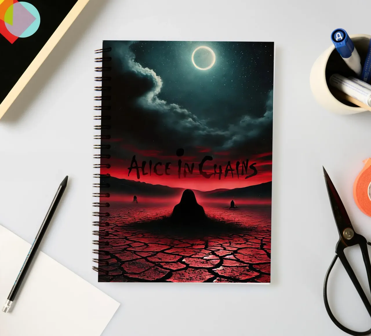 Alice in Chains spiral notebook by Musadad Shop