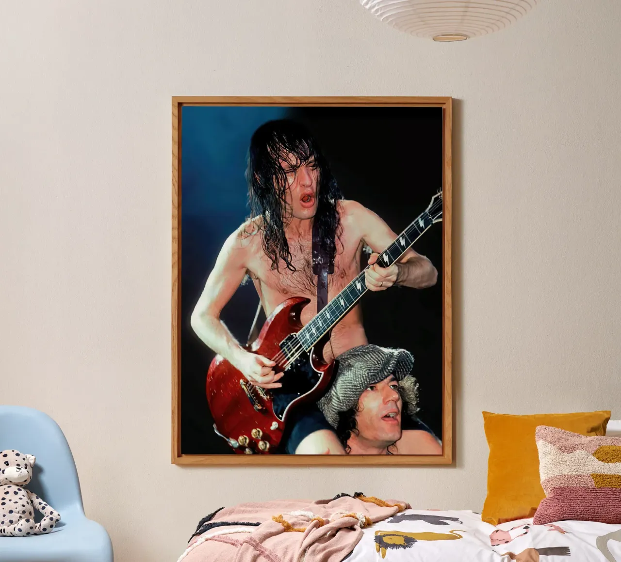 Angus Young ACDC alluminio dibond da Musadad Shop