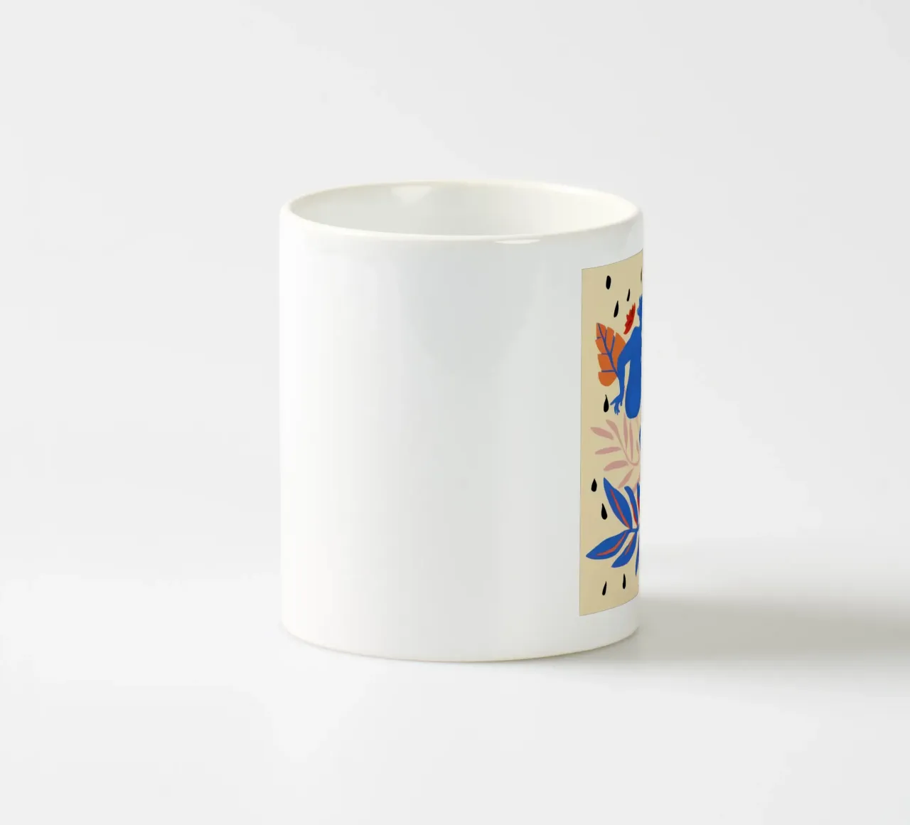 Forme di danza cerulee tazza in ceramica da Veil Maya