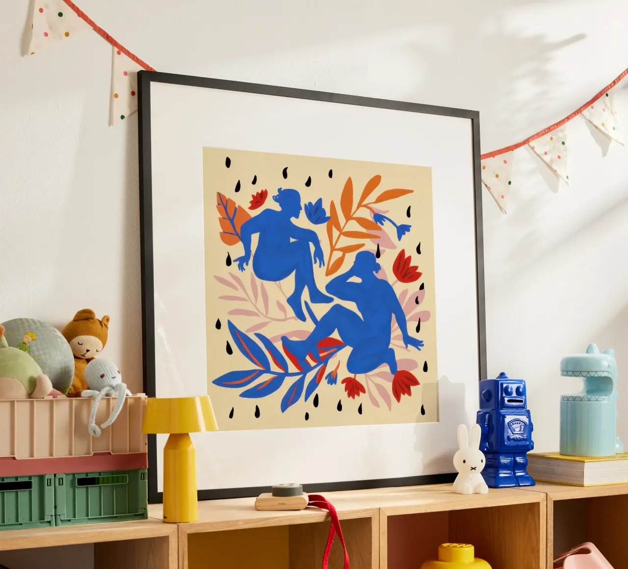 Cerulean Forms Dance poster by Veil Maya