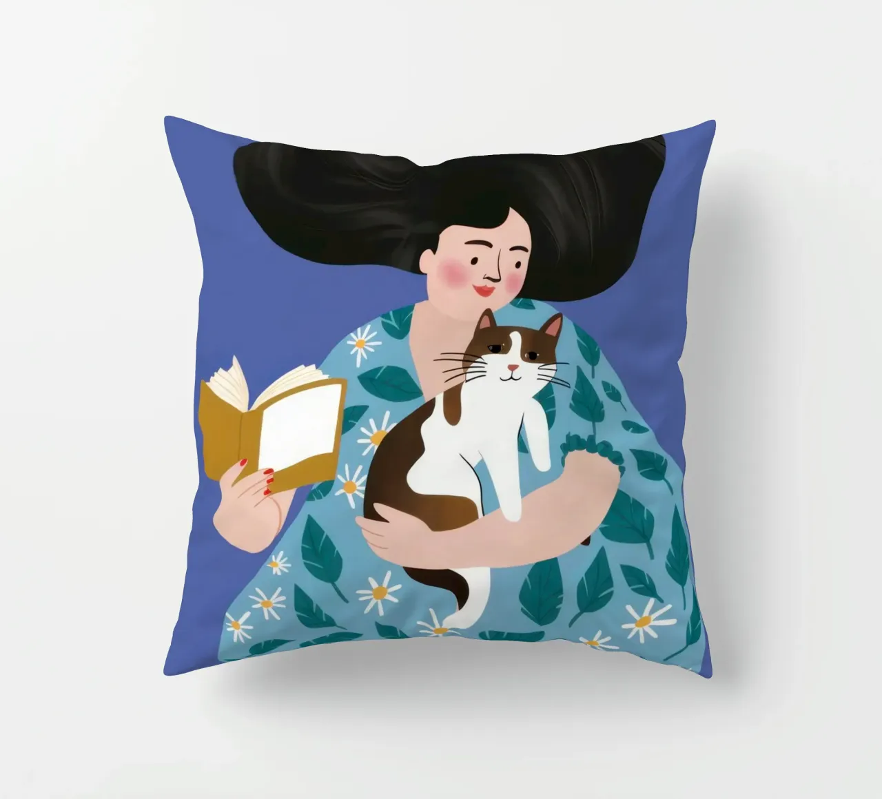 Sonno floreale felino cuscino da Prism Ritual