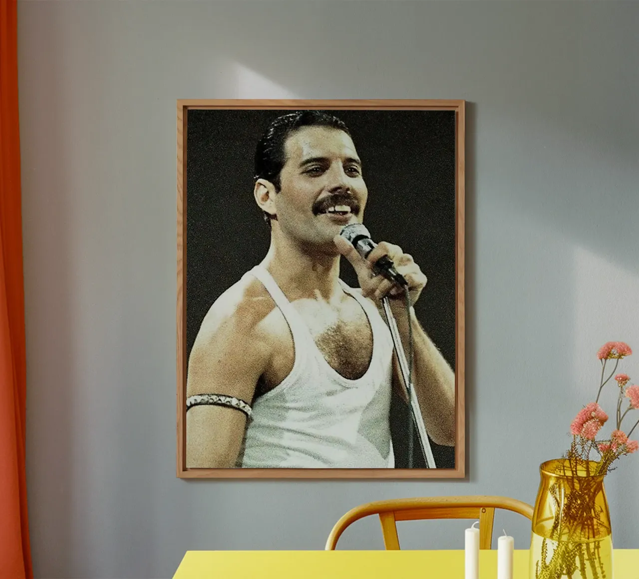 Freddie Mercury alluminio dibond da Musadad Shop