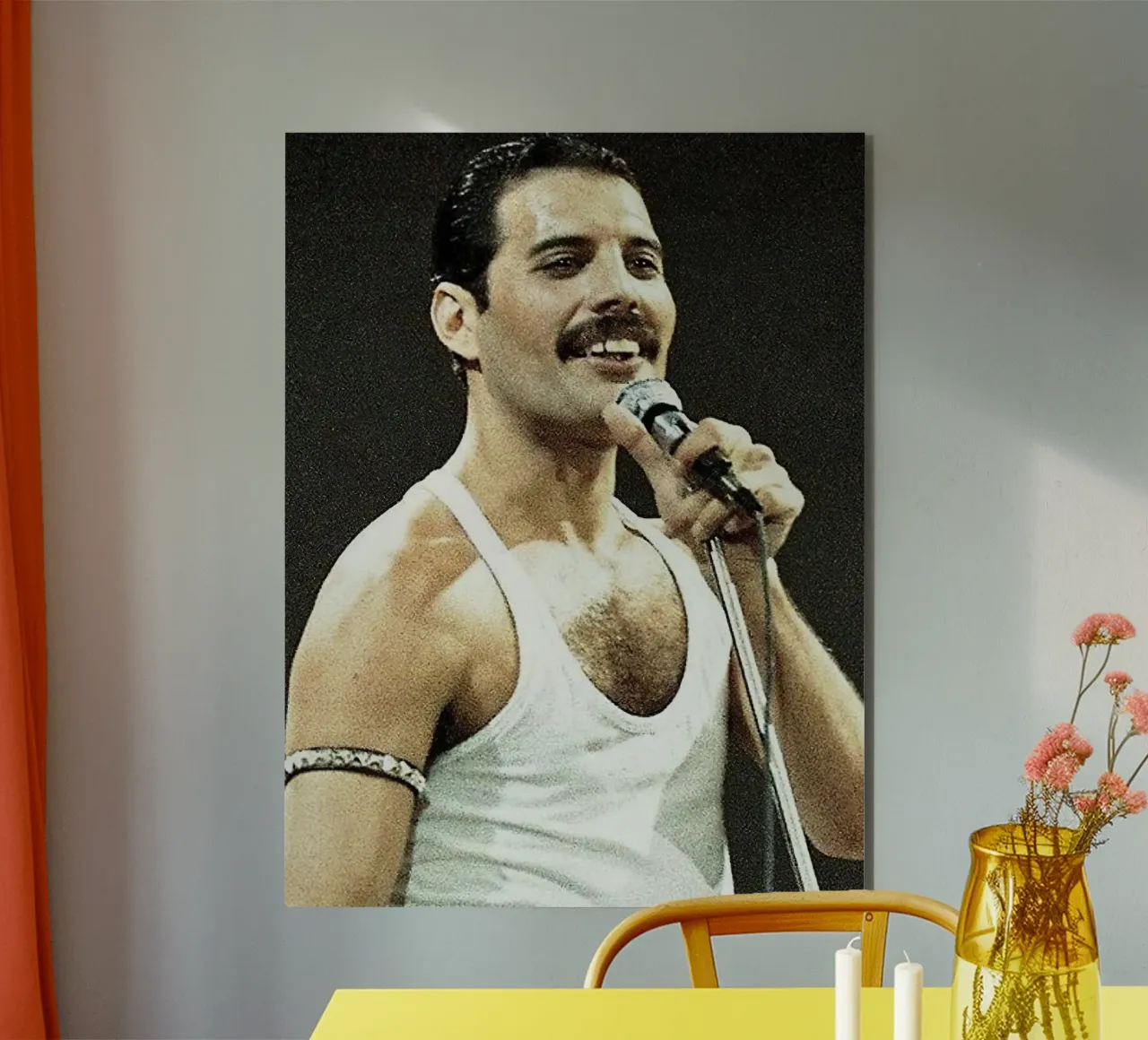 Freddie Mercury alluminio dibond da Musadad Shop
