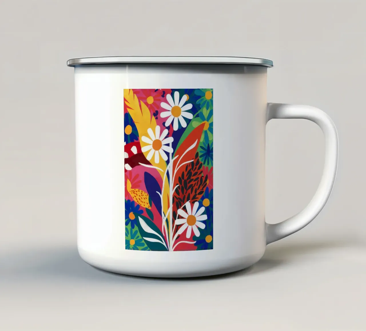 Jungle Floral Riot tazza in smalto da Prism Ritual