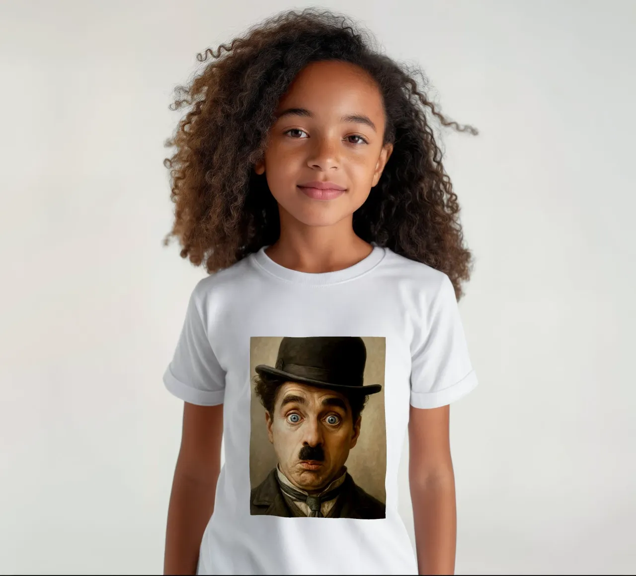 Charlie Chaplin kids t-shirt by Musadad Shop
