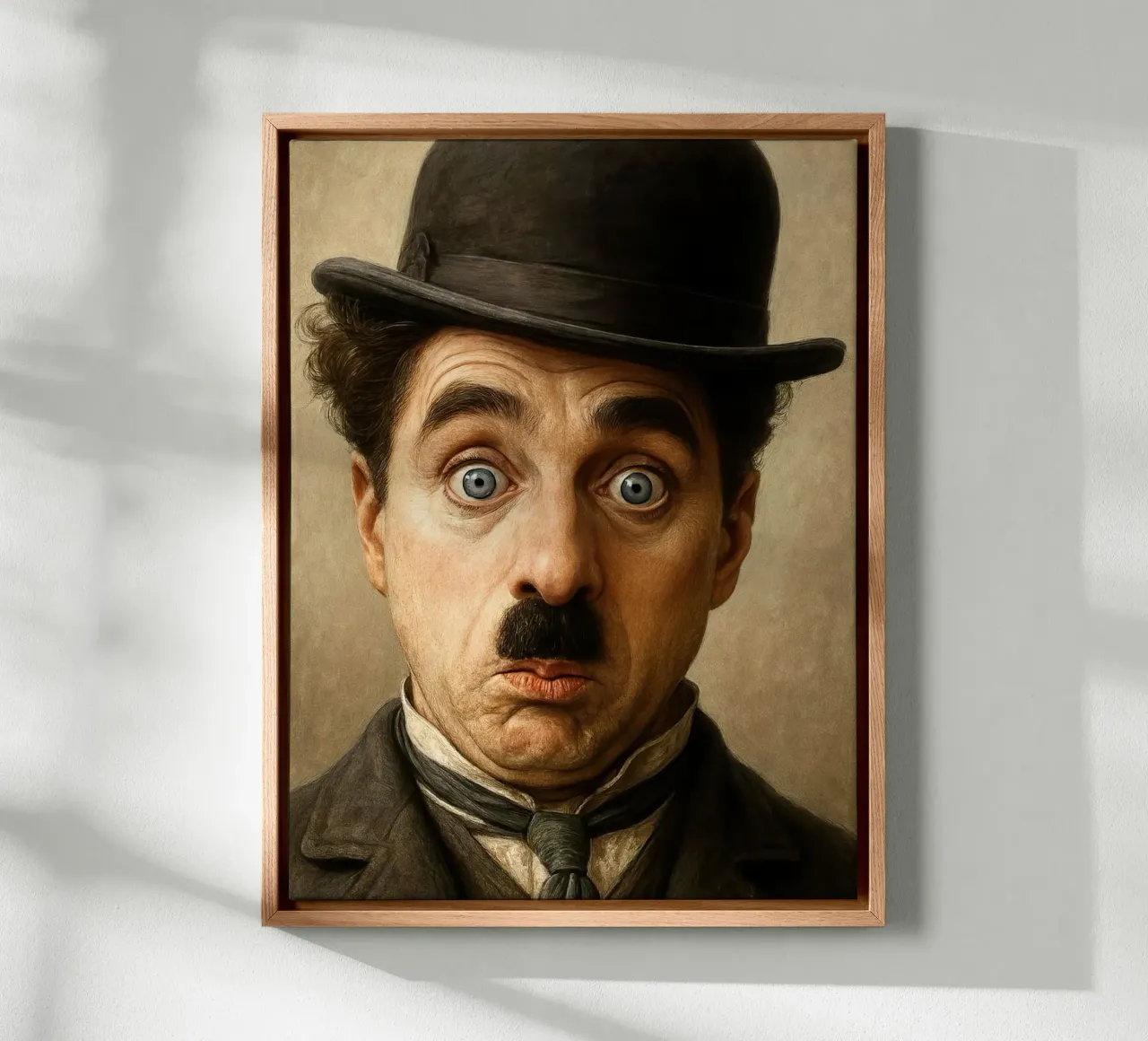 Charlie Chaplin canvas by Musadad Shop
