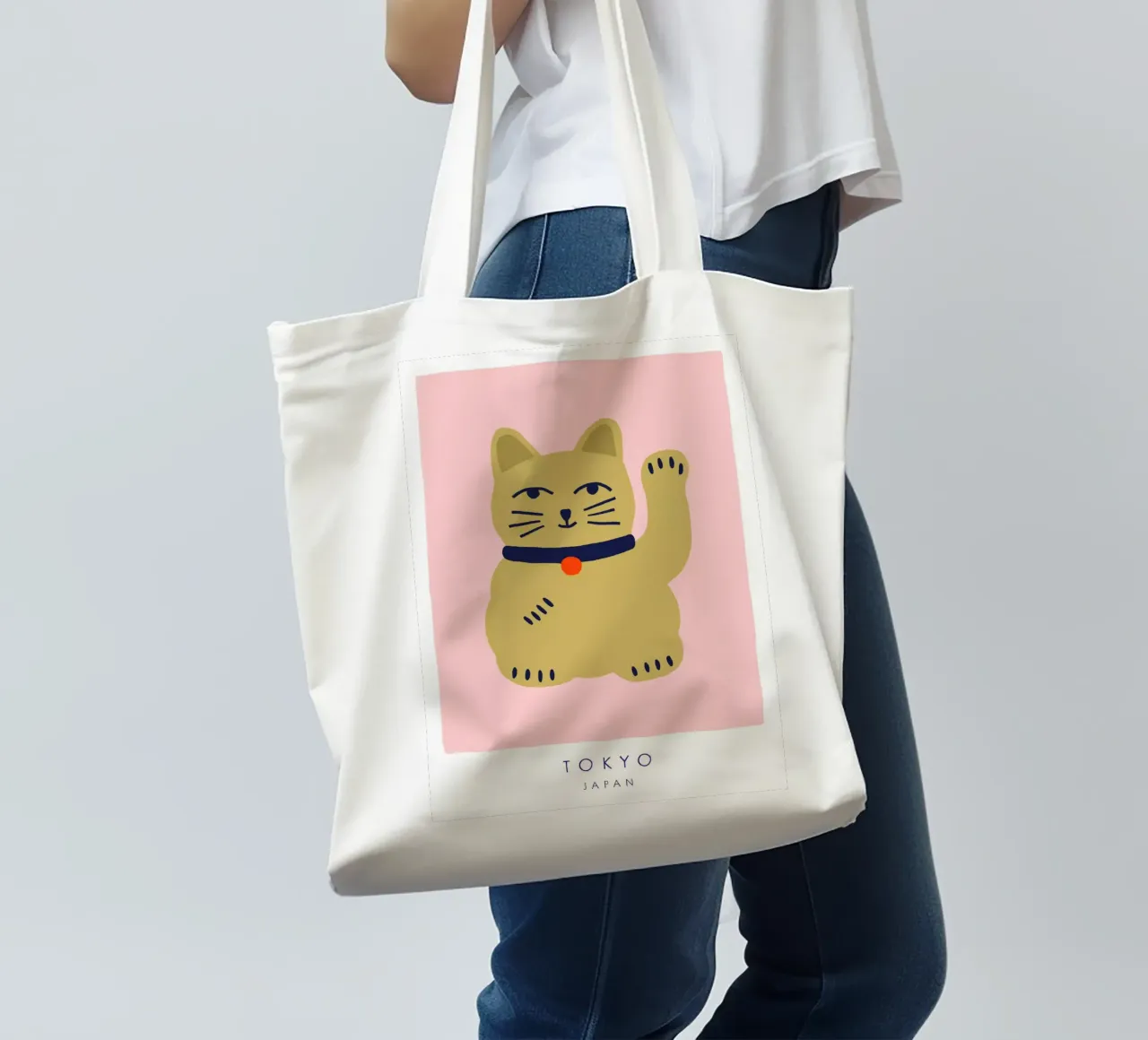 Maneki Neko borsa in juta da Maren Gross