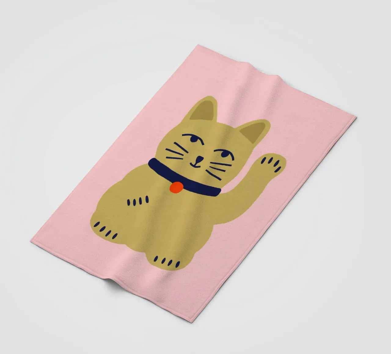 Maneki Neko coperta in pile da Maren Gross