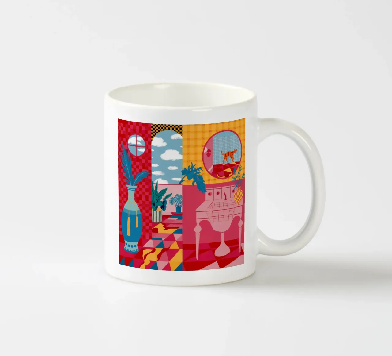 Medley di stanze massimaliste tazza in ceramica da Veil Maya
