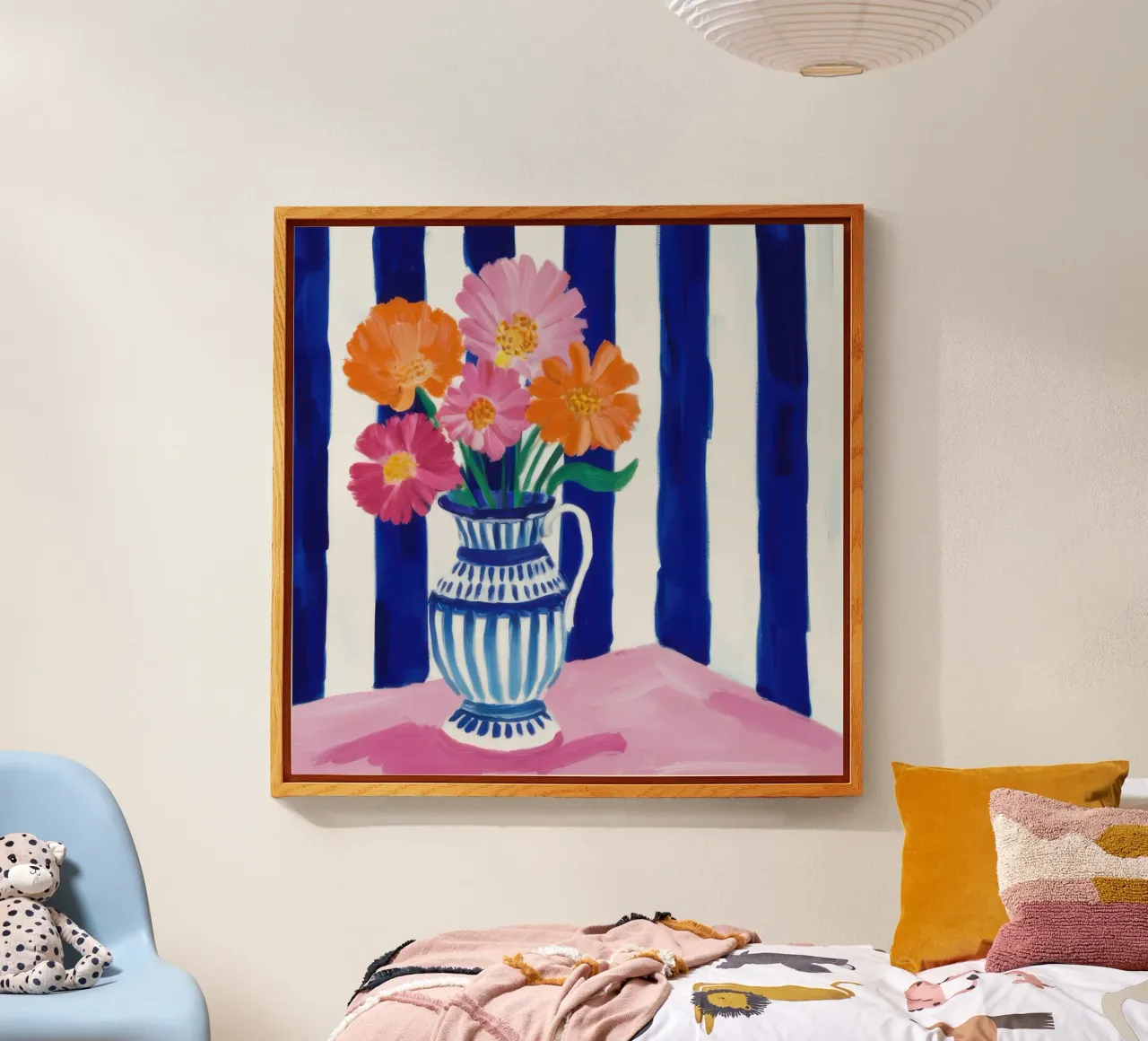 Vaso e fiori a righe plexiglass da Flock Reverie