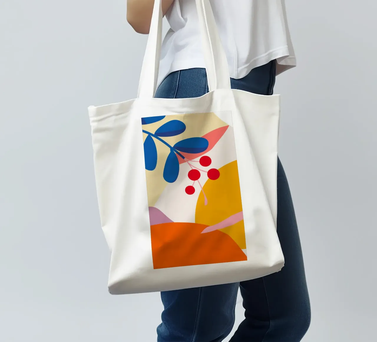 Autunno astratto di bacche borsa in juta da Prism Ritual