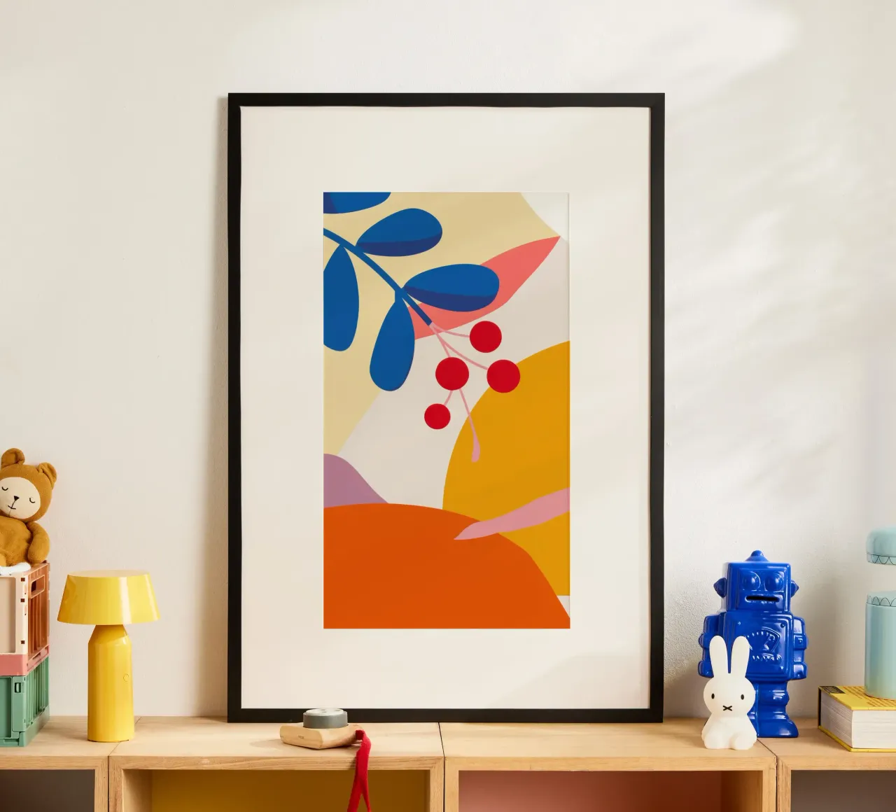 Autunno astratto di bacche poster da Prism Ritual