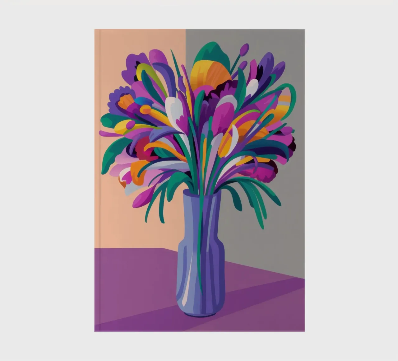 Iridescent Bouquet notebook by Veil Maya
