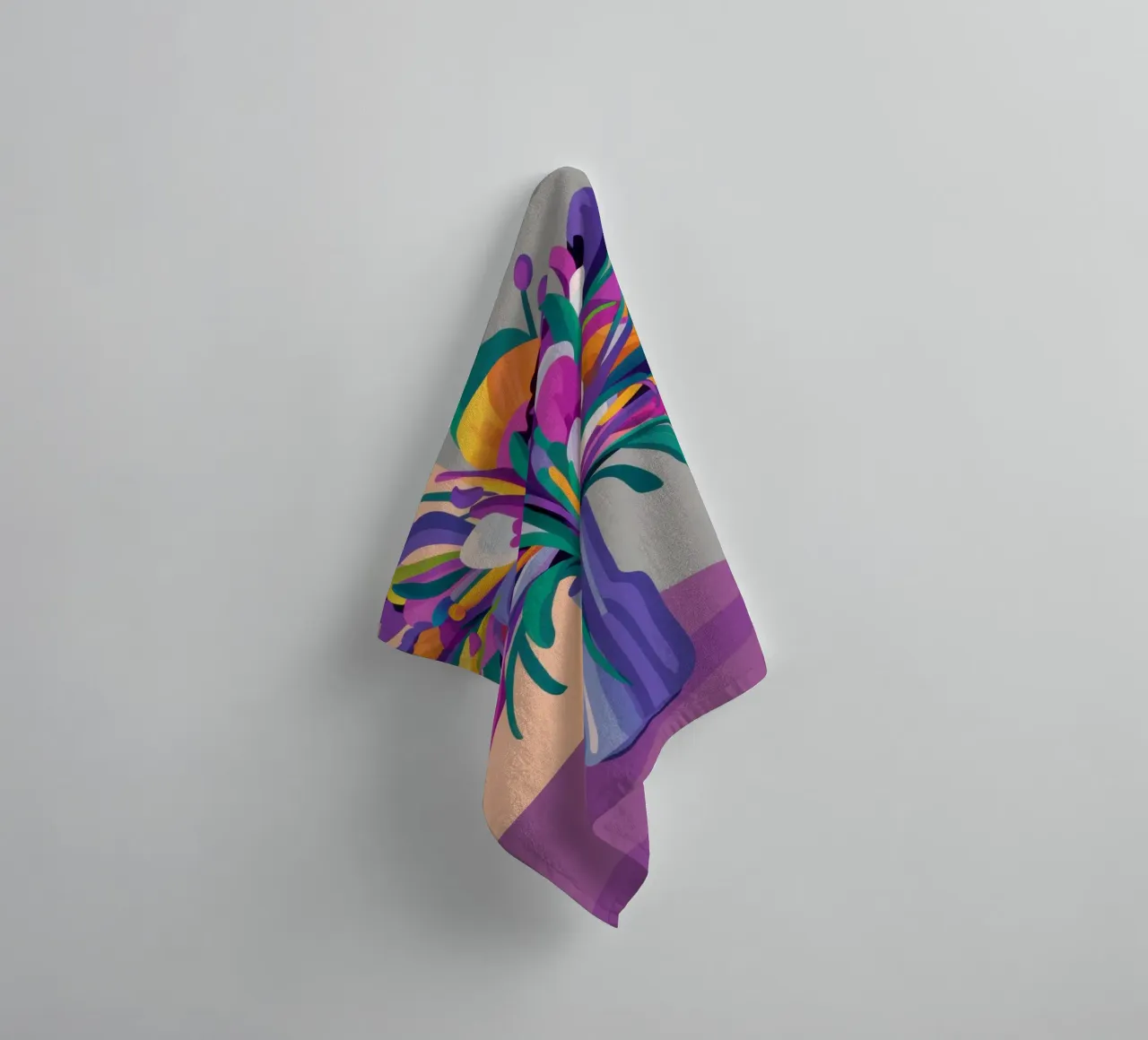 Bouquet iridescente asciugamano da bagno da Veil Maya