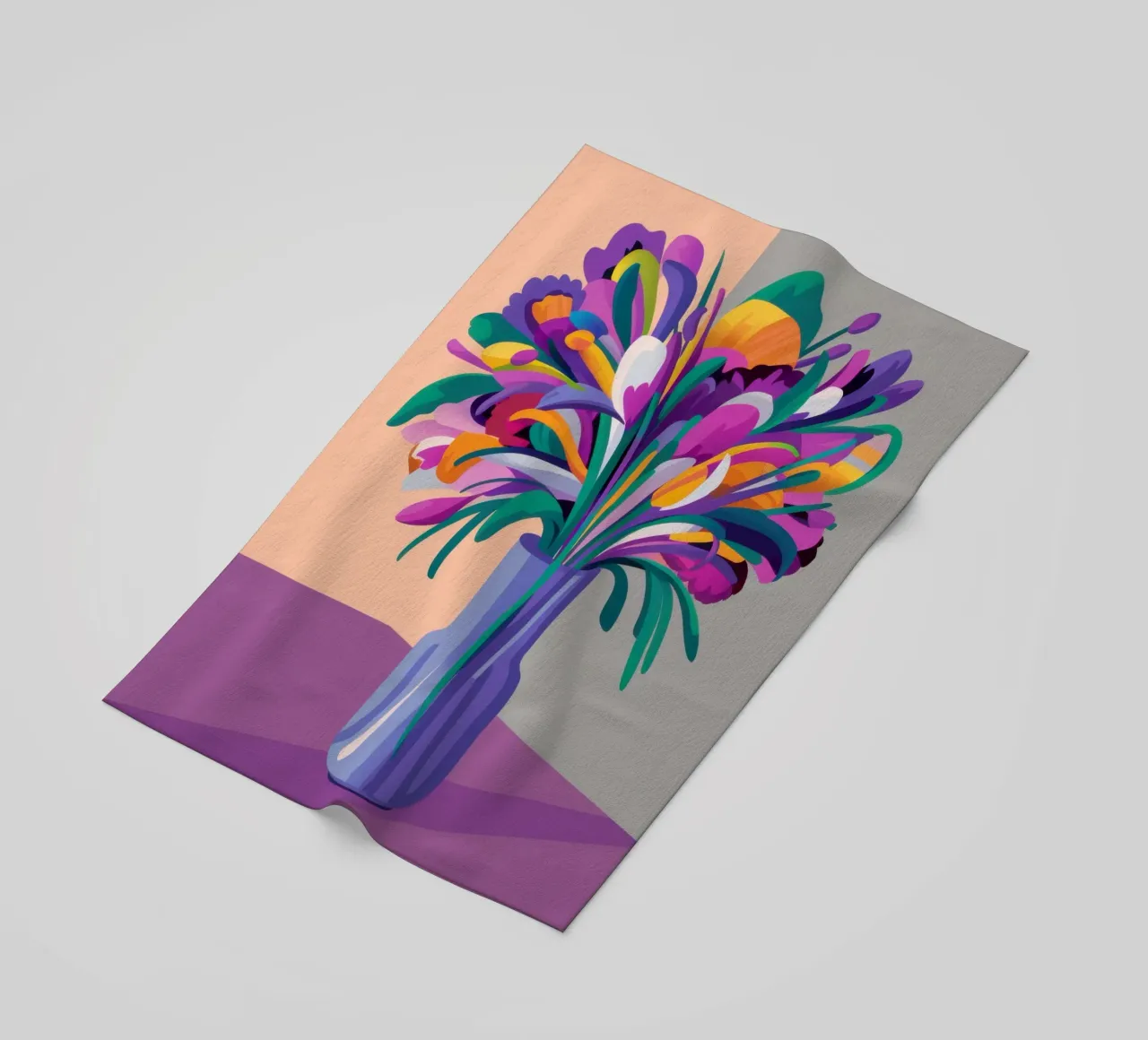 Bouquet iridescente telo mare da Veil Maya