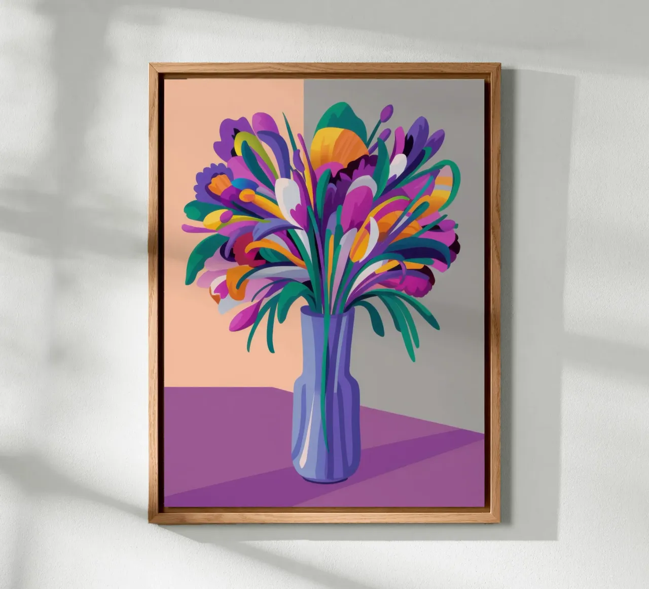 Bouquet iridescente alluminio dibond da Veil Maya