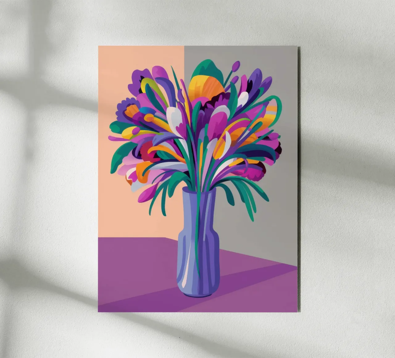 Bouquet iridescente alluminio dibond da Veil Maya